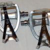 Campagnolo 1980s C-era pedals with toeclips